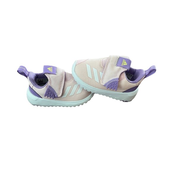 adidas Pink Purple Suru365 Training Slip-On Baby Toddler Shoes Strap Size 5K - Picture 2 of 12